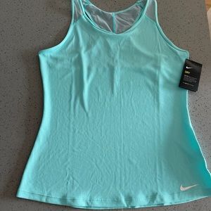 Nike Dri Fit Turquoise Racerback Workout Tank